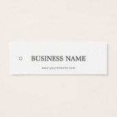 Logo Kledingkleding Hang Label Mini Visitekaartjes (Achterkant)