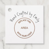 Logo Kleine ambachtelijke bedrijfsnaam Thankyou We Bedankjes Labels (Voorkant)