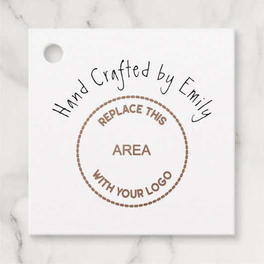 Logo Kleine ambachtelijke bedrijfsnaam Thankyou We Bedankjes Labels (Voorkant)