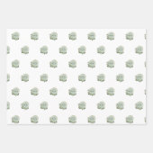 Logo kleine zakelijke marketing Moderne krans Inpakpapier Vel (Voorkant 3)