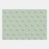 Logo kleine zakelijke marketing Moderne krans Inpakpapier Vel (Voorkant 2)