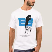 Logo kleur van flessenboek t-shirt (Voorkant)
