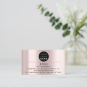 Logo Korting Logo Dank Roos Amerikaanse vlag Afsprakenkaartje (Staand voorkant)