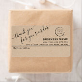 Logo Kraft bedankt je zakelijke maillabel Etiket (Insitu)