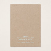 Logo Kraft Hair Clip Display toevoegen Visitekaartje (Achterkant)