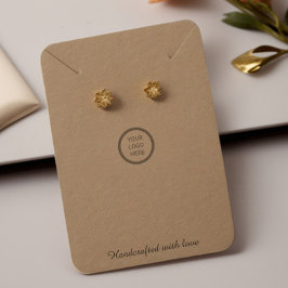  Logo Kraft Papier Sieraden Display Kaart Contactkaartje