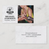 Logo krommingsgewicht | fitnesscentrum Logo Visitekaartje (Voorkant / Achterkant)