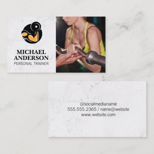 Logo krommingsgewicht | Opleidingssessie Visitekaartje (Voorkant / Achterkant)