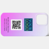 Logo/kunst/foto, QR-code, naam, verloop rood Viole Case-Mate iPhone Case (Achterkant (horizontaal))