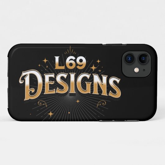 logo "L69 DESIGN" Case-Mate iPhone Case (Achterkant (horizontaal))