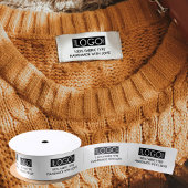 Logo Labels Merk Kleding Labels voor Handgemaakte Satijnen Lint
