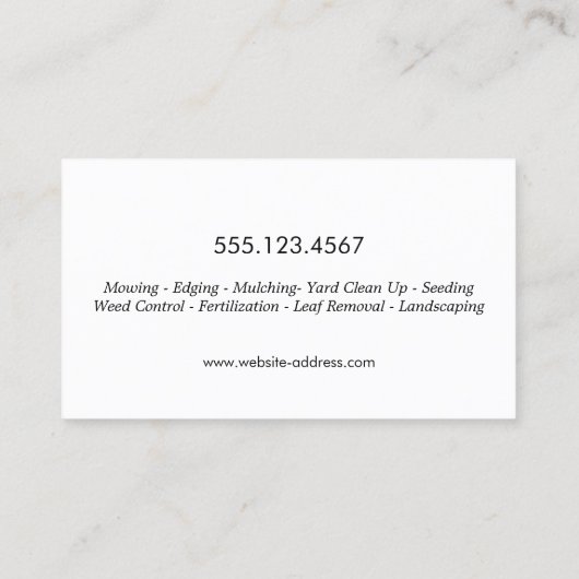 Logo Landscapinggrasstructuur Visitekaartje (Achterkant)