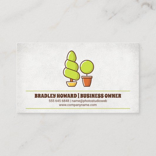 Logo landschapsarchitectuur | Bijkomend Visitekaartje (Achterkant)