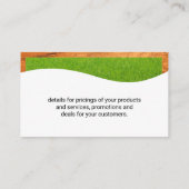 Logo landschapsarchitectuur | Gras en bomen Visitekaartje (Achterkant)