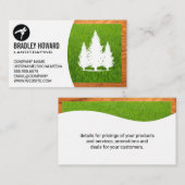 Logo landschapsarchitectuur | Gras en bomen Visitekaartje (Voorkant / Achterkant)