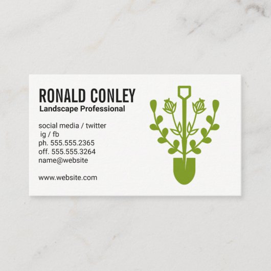 Logo landschapsarchitectuur | Gras Visitekaartje (Voorkant)