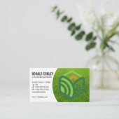 Logo landschapsarchitectuur | Visitekaartje van gr (Staand voorkant)