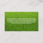 Logo Lawn Care Service | Landschapsontwerp Visitekaartje (Achterkant)