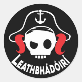 Lógó Leathbhádóirí Ronde Sticker