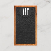 Logo | Lederriem | Hout Visitekaartje (Achterkant)