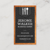 Logo | Lederriem | Hout Visitekaartje (Voorkant)