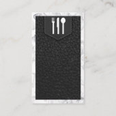 Logo | Lederriem | Marmer Visitekaartje (Achterkant)