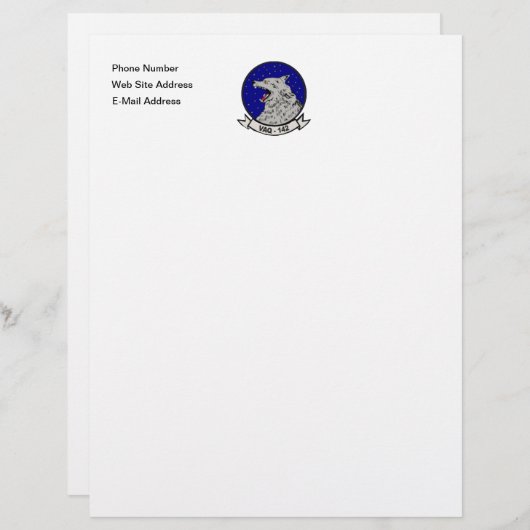 Logo Letterhead Briefhoofd Sjabloon (Voorkant / Achterkant)