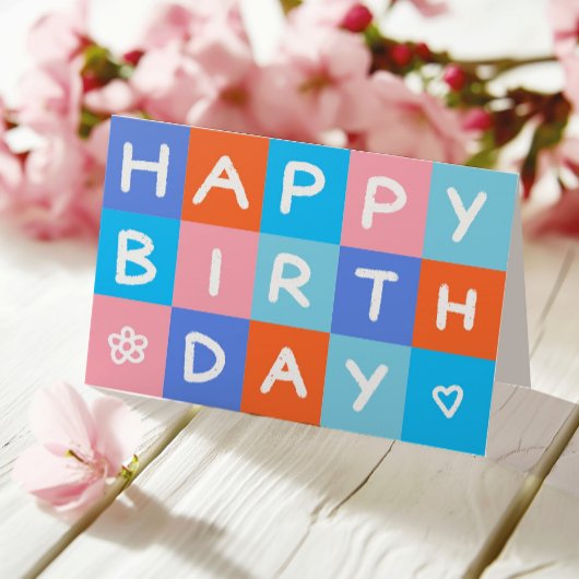 Logo Leuk Kleurrijk Eenvoudig Bedrijf Gelukkige Ve Kaart