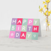 Logo Leuk Multicolour Eenvoudig Bedrijf Gelukkige Kaart (Gele Bloem)