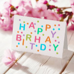 Logo Leuk Schattige Kleurrijk Eenvoudig Bedrijf Ve Kaart<br><div class="desc">Vier in stijl met onze levendige Horizontal Business Happy Birthday-Kaart, met een eenvoudig maar charmant ontwerp van felgekleurde letters met de tekst 'Happy Birthday', omgeven door speelse confetti-stippen in bijpassende tinten. Deze kaart is ideaal voor het verspreiden van vreugde onder medewerkers, zakenpartners en gewaardeerde klanten en biedt een persoonlijk tintje...</div>