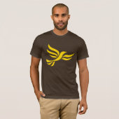 Logo liberaal-democraten t-shirt (Voorkant volledig)