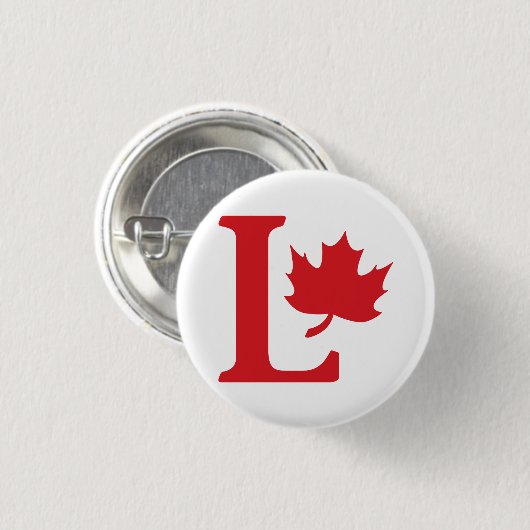 Logo liberale partij ronde button 3,2 cm (Voorkant /achterkant)