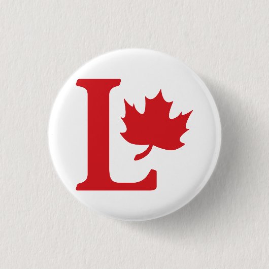 Logo liberale partij ronde button 3,2 cm (Voorkant)