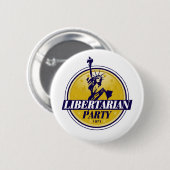 Logo libertariële politieke partij ronde button 5,7 cm (Voorkant /achterkant)