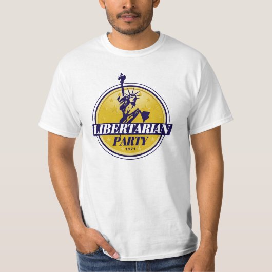 Logo libertariële politieke partij t-shirt (Voorkant)