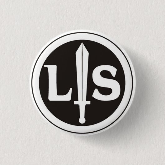 logo lotta studentesca ronde button 3,2 cm (Voorkant)