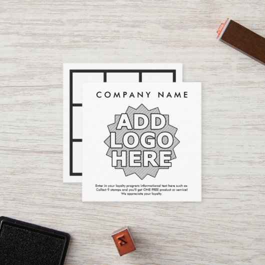 logo loyaliteitsbeloningen klantenkaartje (Voorkant / Achterkant in situ)