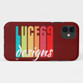logo "LUCE69 DESIGN" Case-Mate iPhone Case (Achterkant (horizontaal))
