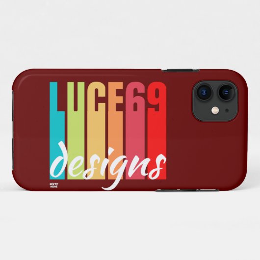 logo "LUCE69 DESIGN" Case-Mate iPhone Case (Achterkant (horizontaal))