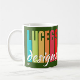 logo "LUCE69 DESIGN" Koffiemok