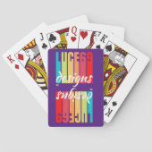 logo "LUCE69 DESIGN" Pokerkaarten (Achterkant)