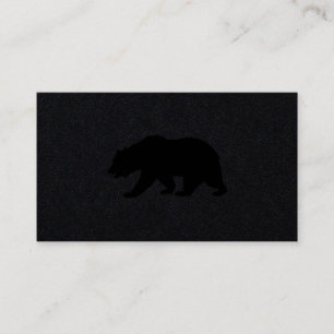 Logo Luxe Zwarte Grizzlybeer Visitekaartje