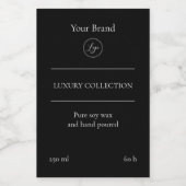 Logo luxemburgse minimalistische zwarte-kaartenlab voedselcontainer etiket (Enkel label)