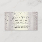 Logo Make-up Artist Haar Nails Smoky Silver Grey Visitekaartje (Achterkant)