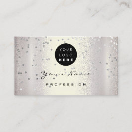 Logo Make-up Artist Haar Nails Smoky Silver Grey Visitekaartje