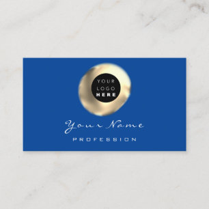 Logo Makeup Artist Hair Nails Floral Gold Royal Visitekaartje