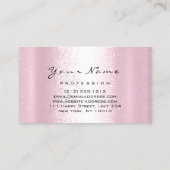 Logo Makeup Artist Hair Nails Professional Blush Visitekaartje (Achterkant)