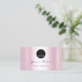 Logo Makeup Artist Hair Nails Professional Blush Visitekaartje (Staand voorkant)