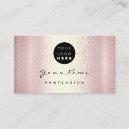 Logo Makeup Artist Hair Nails Roos Roze Modern Visitekaartje