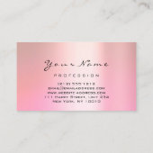 Logo Makeup Artist Hair Nails Roos Roze zorg Visitekaartje (Achterkant)